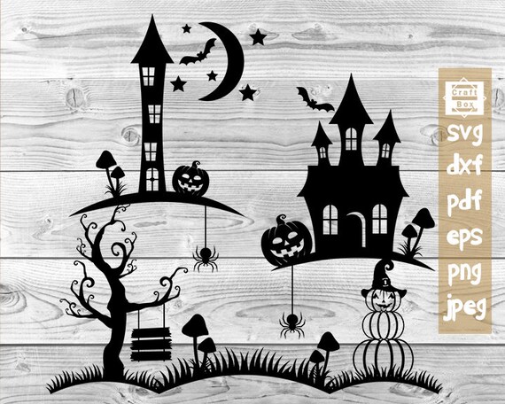 Download Halloween Scenes Svg Halloween Svg Halloween Cut File Etsy