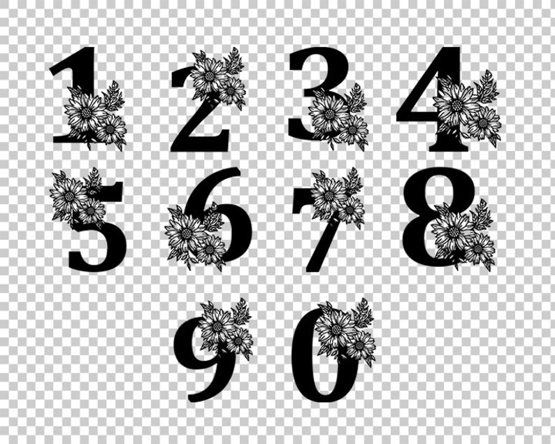 Download Numbers With Roses Flowers Numbers Svg Numbers Svg Numbers Template Wedding Numbers Floral Numbers Numbers Clipart Numbers Sticker Scrapbooking Papercraft