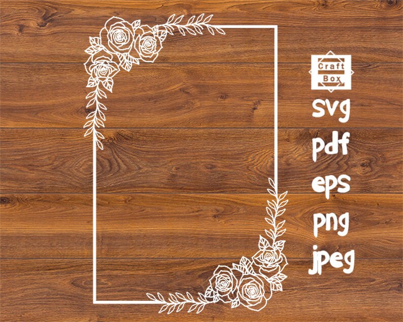 Frame roses svg In stock flower frame Max 70% OFF templat template