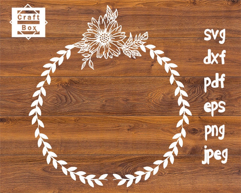 Free Free 59 Sunflower Half Leaf Wreath Svg SVG PNG EPS DXF File