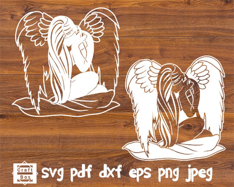 Download Angel Stencil Svg Angel Clipart Angel Silhouette Angel Paper Cut Angel Cut File Angel Svg Template Fantasy Svg Wall Art Svg Decal Tools Craft Supplies Tools Vadel Com