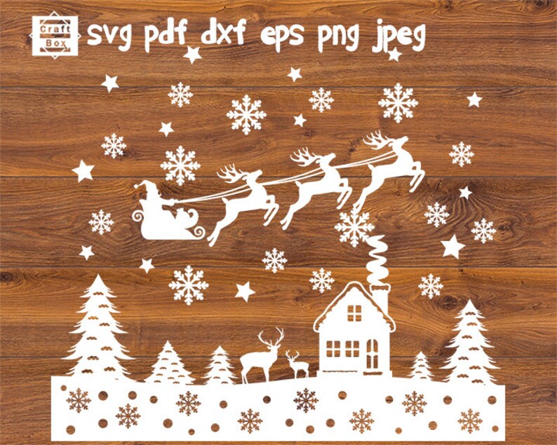 Download Christmas Svg Christmas Stencil Christmas Design Svg Christmas Template U0421hristmas Scene Svg Christmas Landscape Svg Winter Scene Svg Craft Supplies Tools Visual Arts Aabenthus Cbs Dk