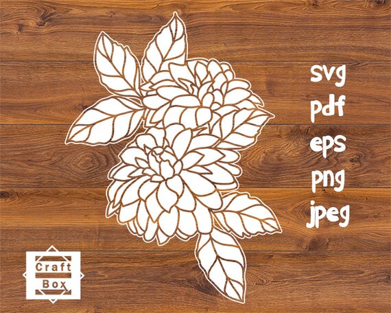 Download Free Flower Svg Flower Printable Flower Cut Plant Svg Paper Etsy SVG Cut Files