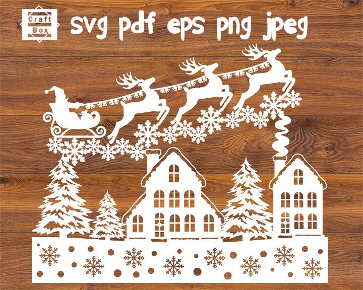 Download Christmas Design Svg Christmas Scene Svg Christmas Svg Etsy