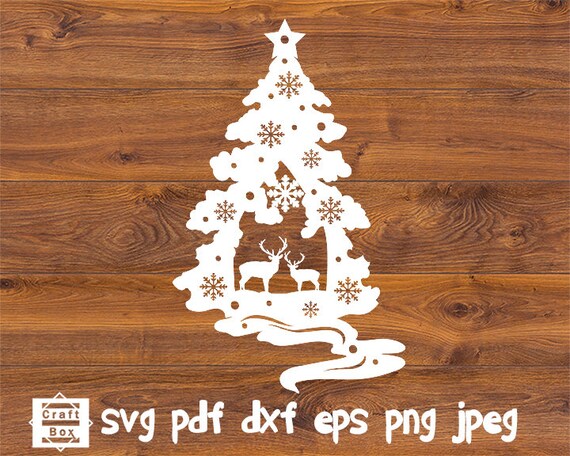 Christmas Tree Svg Christmas Stickers Window Stickers Etsy