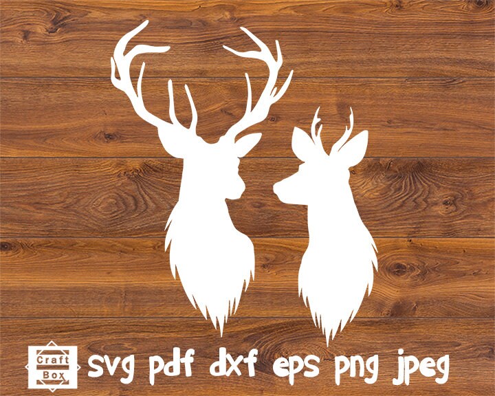 Deer svg deer silhouette deers cut file svg sticker decal