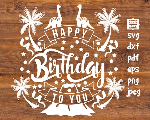 Download Birthday Banner Svg Happy Birthday Svg Lettering Birthday Etsy