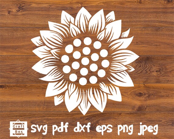 Download Svg Silhouette Sunflower Sunflower Svg Flower Svg Sunflower Etsy