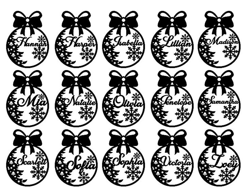 Download Christmas names svg baubles svg christmas svg boys names ...