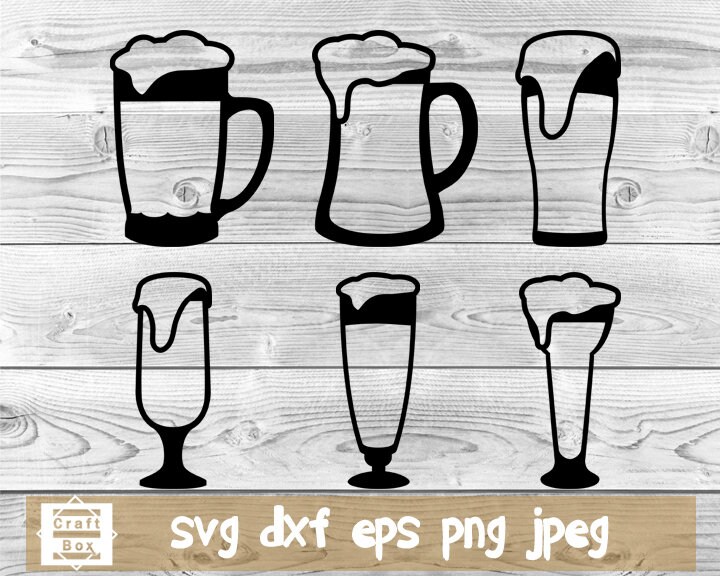 Beer mug svg beer mug template beer glass svg mug svg beer Etsy