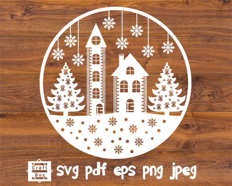 Download Visual Arts Christmas Winter Landscape Svg Christmas Template Christmas Scene Svg Christmas Svg New Year Svg Winter Scene Svg Christmas Decoration Craft Supplies Tools