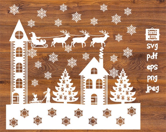 Download Free Christmas Winter Scenes Svg Christmas Decoration Christmas Etsy SVG DXF Cut File