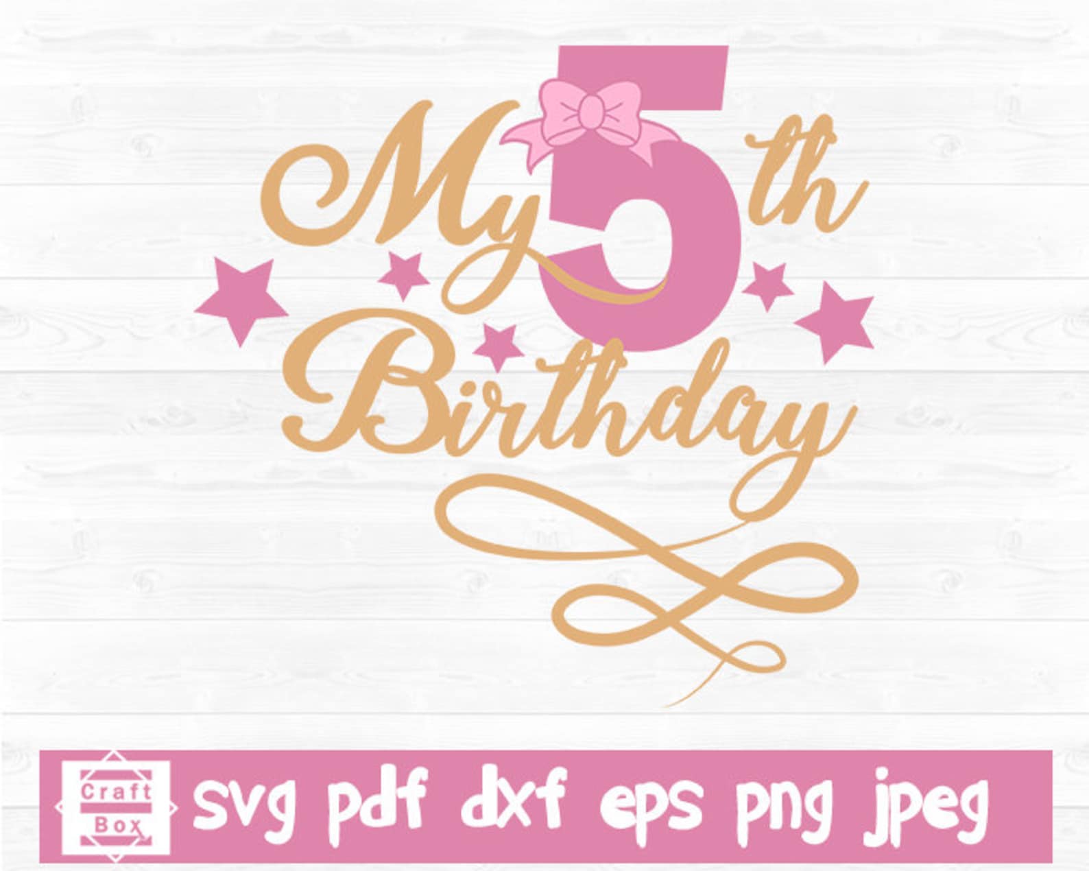 It's My Fifth Birthday Svg 5th Birthday Svg Birthday | Etsy