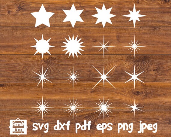 Download Silhouette Stars Svg Star Cut Files Star Clipart Svg Star Etsy