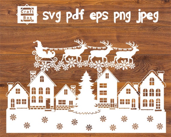 Download Christmas Decal Svg Christmas Paper Cut Christmas Scenes Etsy