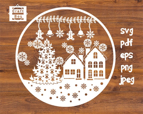 Download Christmas Landscape Svg Christmas Svg Christmas Design Svg Etsy