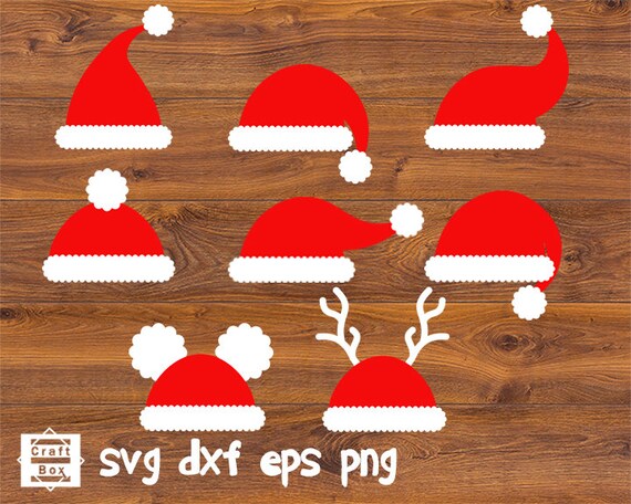 christmas hat svg santa hat svg santa hat template santa etsy