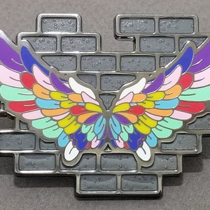 Painted Wings enamel pin