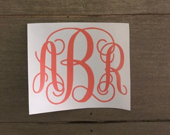 Monogramm-Aufkleber