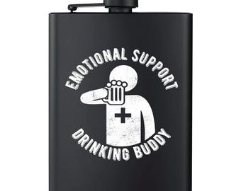 Emotional Support Drinking Buddy Flask