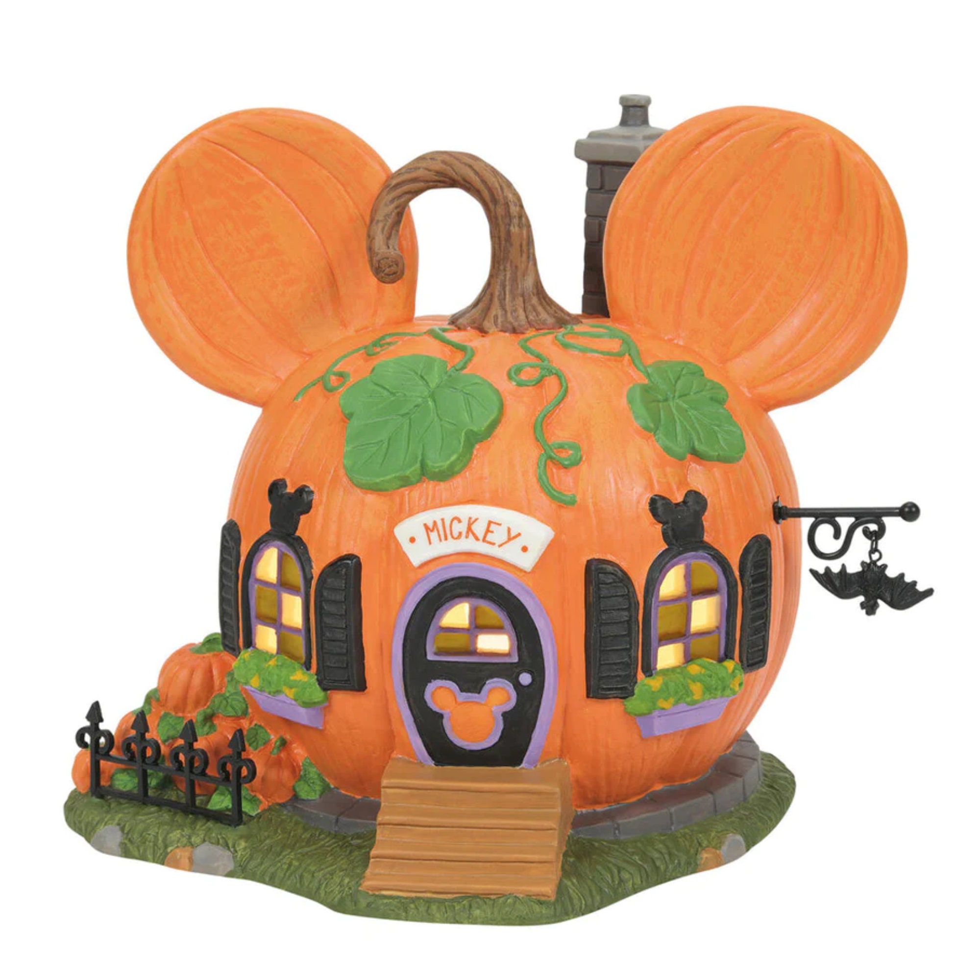 Mickey's Pumpkintown House From Dept 56 Disney Village Etsy