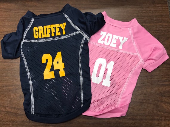 custom dog football jersey