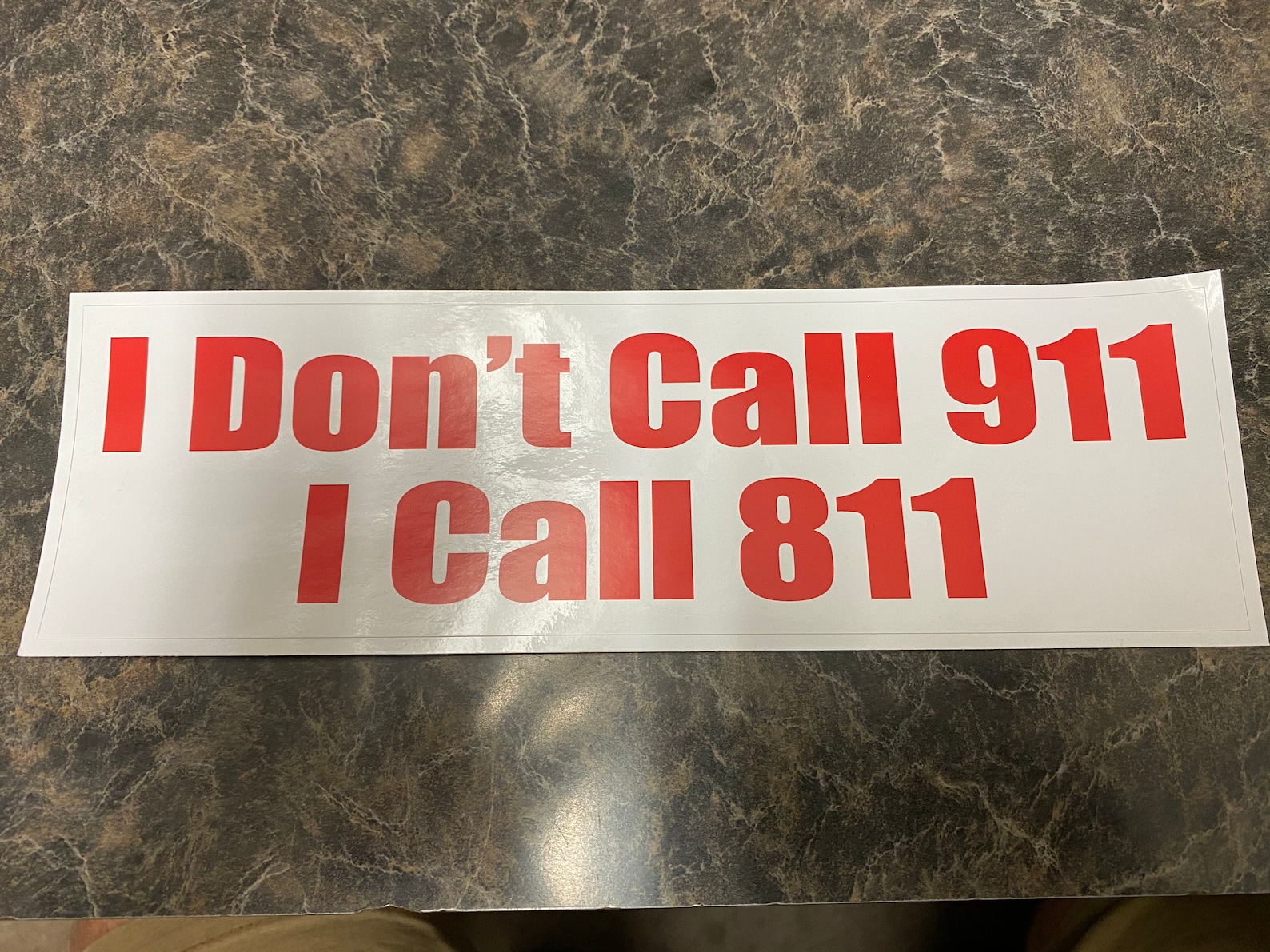 I Dont Call 911, I Call 811 Bumper Sticker Etsy