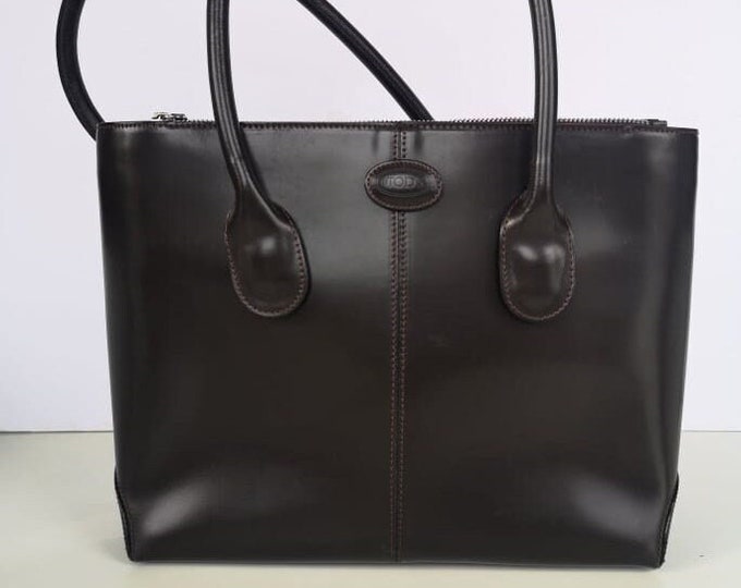 Vintage TOD'S D-BAG BROWN, A Classic Italian Designer Bag Named After Princess Diana