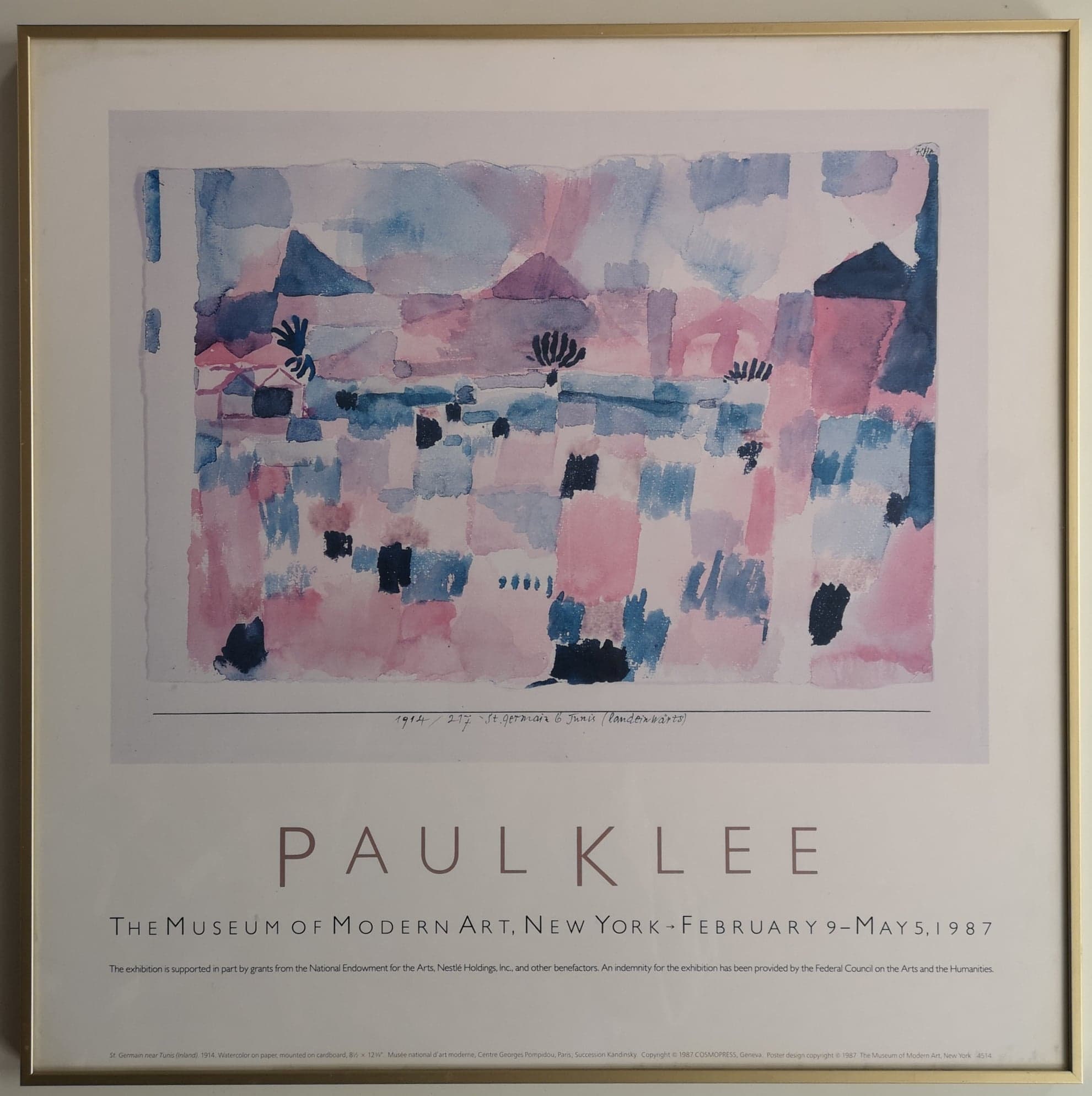 Museum Exhibition Poster Paul Klee Modern Art Exhibition Poster