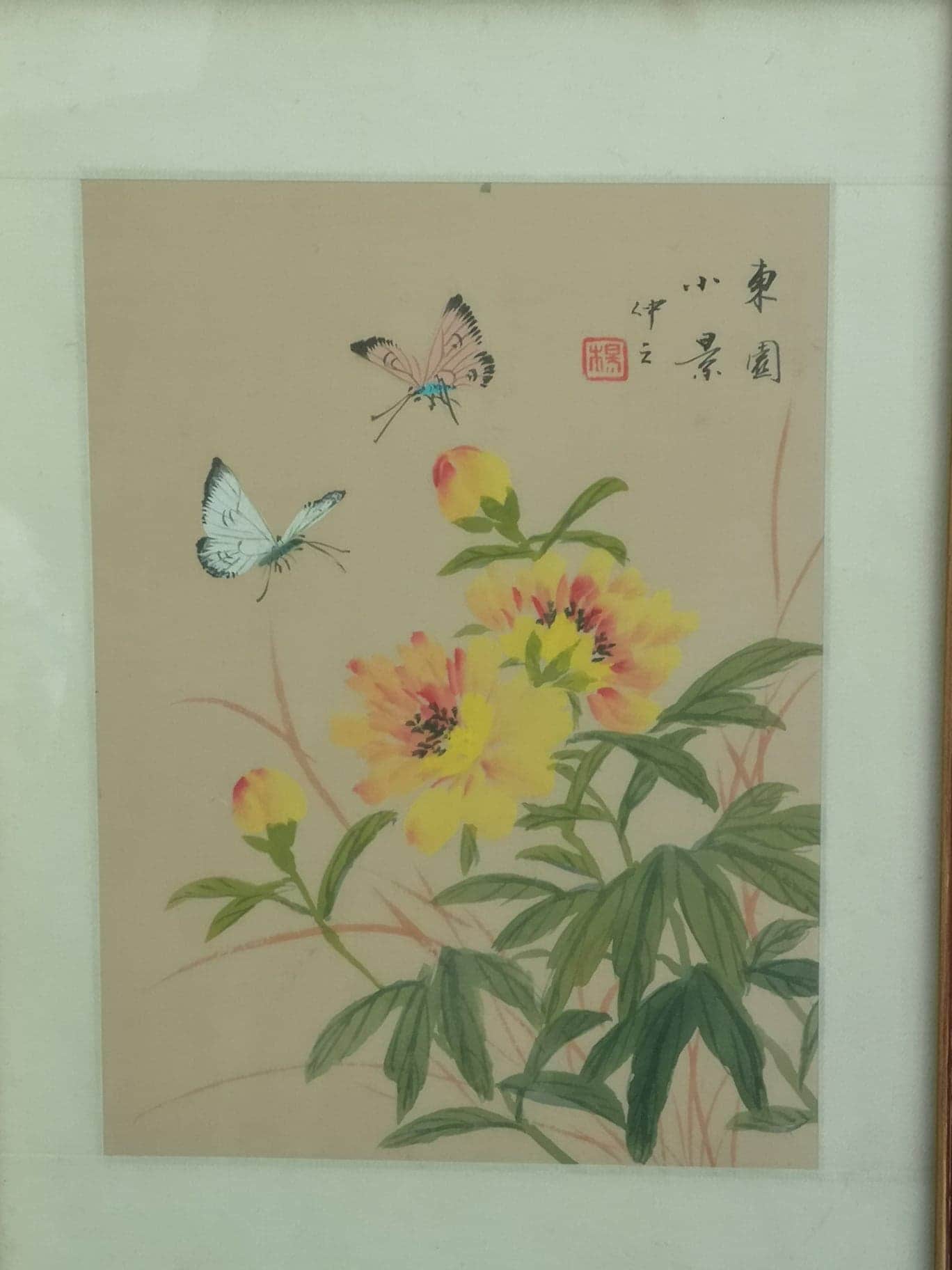Set of Three Chinese Gongbi Ink and Colour Silk Paintings - Etsy Canada