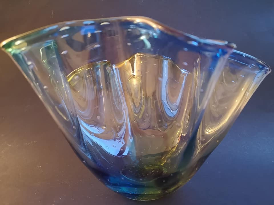 Glaschale Schale Glas im Murano Antik Stil 16cm 