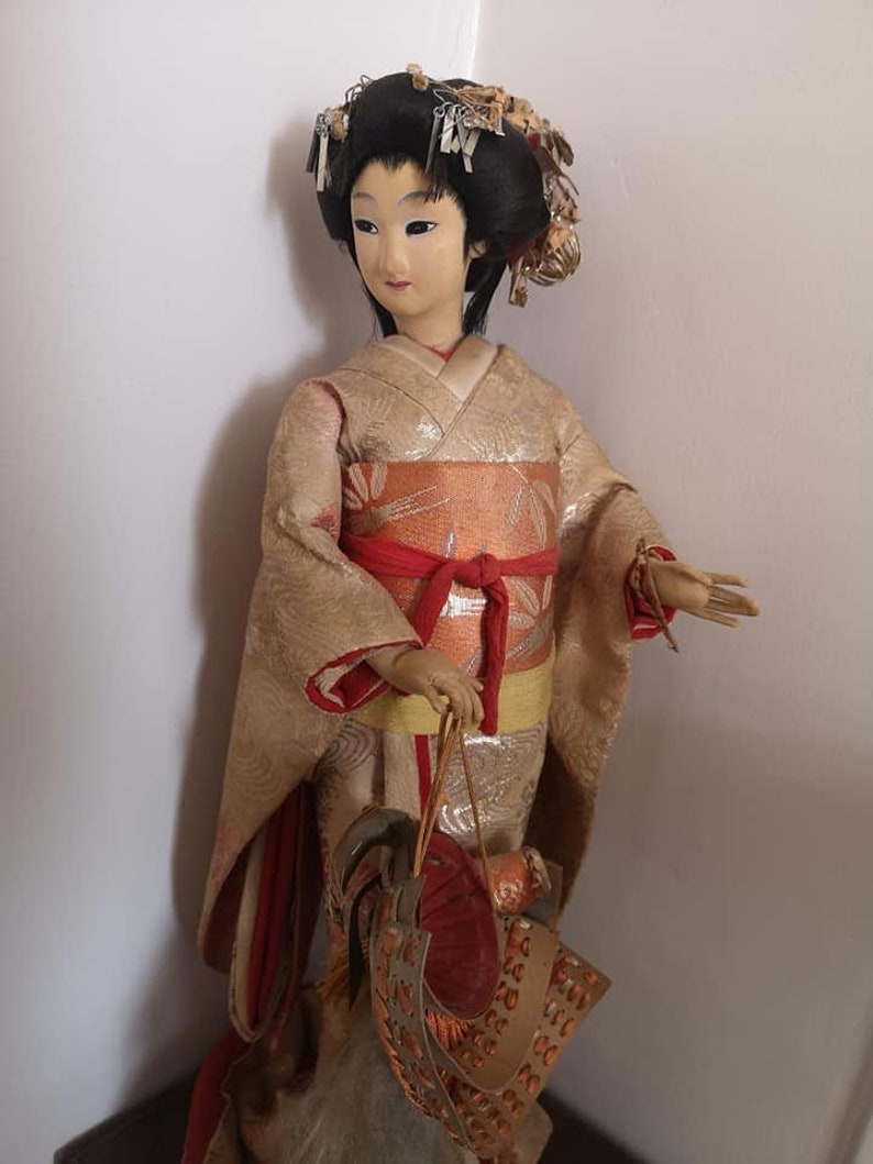 Vintage Japanese Nishi Geishayaegaki-hime Kabuki Doll Circa - Etsy