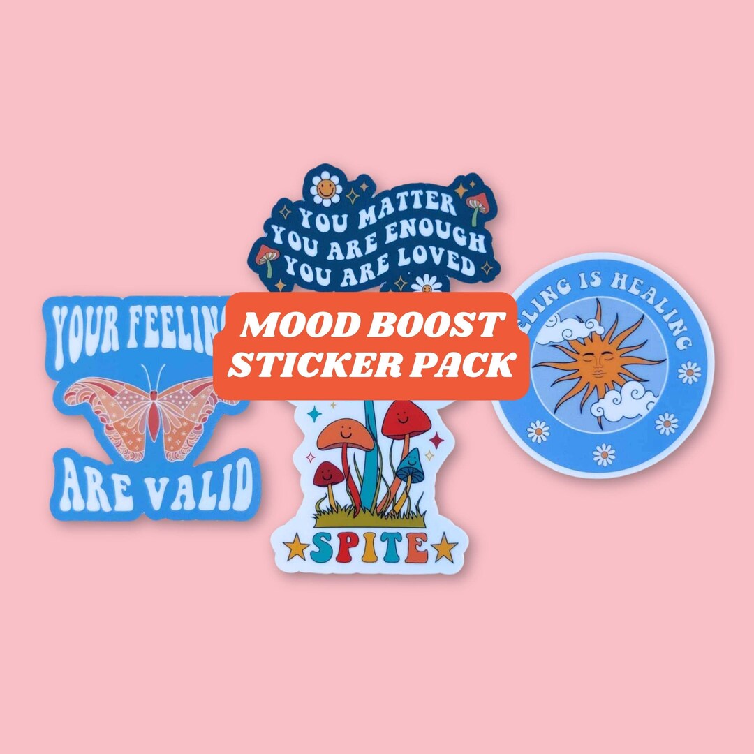 Mood Boost Sticker Pack, Mental Health, Affirmations, Good Vibes - Etsy