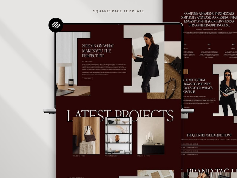 Squarespace Website Template: Website Design for Coaches, Interior Designers, Architects & Creatives image 3