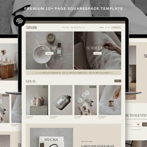 Squarespace Template | Atelier Squarespace 7.1 Store Template | Minimal Template For Shops, Stores, Ecommerce & Creative Businesses