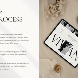 Squarespace website-sjabloon: Portfolio voor bruidsfotografen, familiefotografen, elegante evenementenplanning afbeelding 14