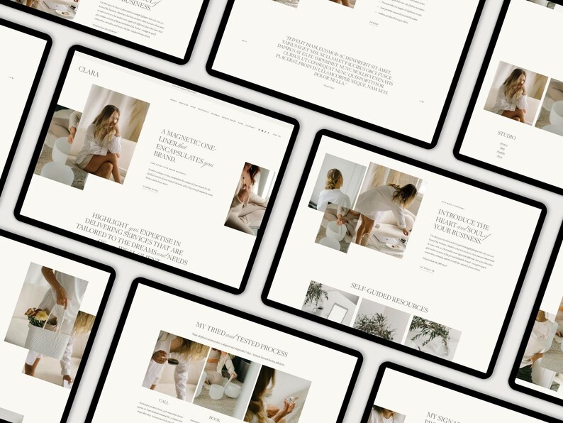 Squarespace Website Template For Coaches, Therapists, Counsellors, Minimalist Coach & Wellness Website Design Bild 7