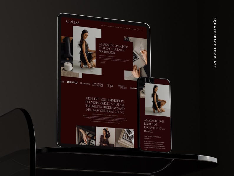 Squarespace Website Template: Website Design for Coaches, Interior Designers, Architects & Creatives image 7