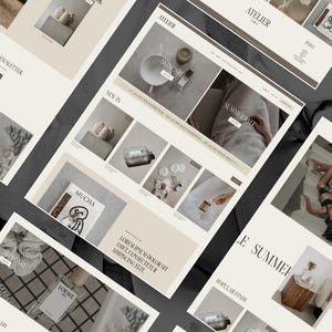 Squarespace Template | Atelier Squarespace 7.1 Store Template | Minimal Template For Shops, Stores, Ecommerce & Creative Businesses