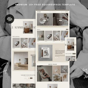 Squarespace Template | Atelier Squarespace 7.1 Store Template | Minimal Template For Shops, Stores, Ecommerce & Creative Businesses