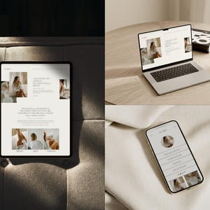 Squarespace Website Template For Coaches, Therapists, Counsellors, Minimalist Coach & Wellness Website Design Bild 5
