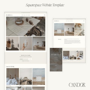 Squarespace Template | Isabella 7.1 Squarespace Blog Template | Professional Template For Fashion, Beauty & Lifestyle Bloggers, Photography