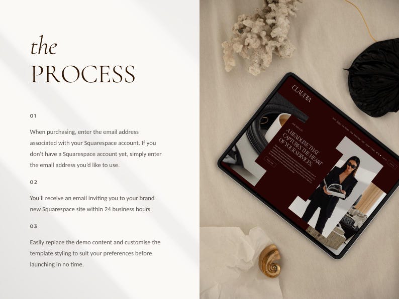 Squarespace Website Template: Website Design for Coaches, Interior Designers, Architects & Creatives image 13