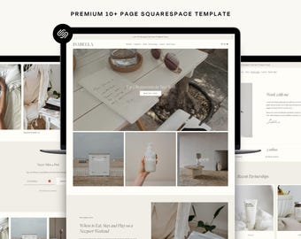 Squarespace 7.1 Blog Template, Minimal Website for Travel + Lifestyle Blogger, Link in Bio + Affiliate Page