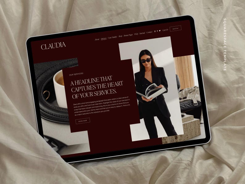 Squarespace Website Template: Website Design for Coaches, Interior Designers, Architects & Creatives image 8