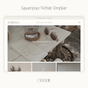 Squarespace Template | Isabella 7.1 Squarespace Blog Template | Professional Template For Fashion, Beauty & Lifestyle Bloggers, Photography