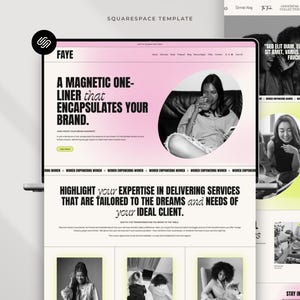 Squarespace 7.1 Podcast Website Template, Creator + Influencer Website, Media Kit + Link In Bio