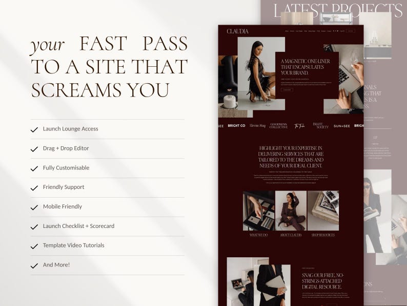 Squarespace Website Template: Website Design for Coaches, Interior Designers, Architects & Creatives image 14