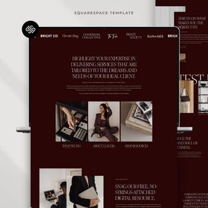 Squarespace Website Template: Website Design for Coaches, Interior Designers, Architects & Creatives image 2
