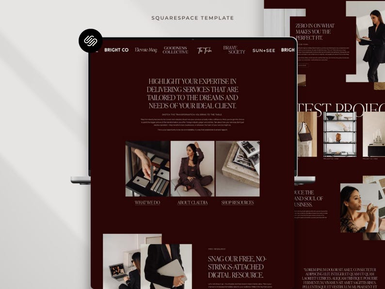 Squarespace Website Template: Website Design for Coaches, Interior Designers, Architects & Creatives image 2